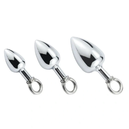 DiscreetChoice Hook Cock with Set Anal Stainless Steel Ring 4663 1108